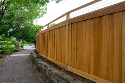 Completed Wooden Privacy Fence